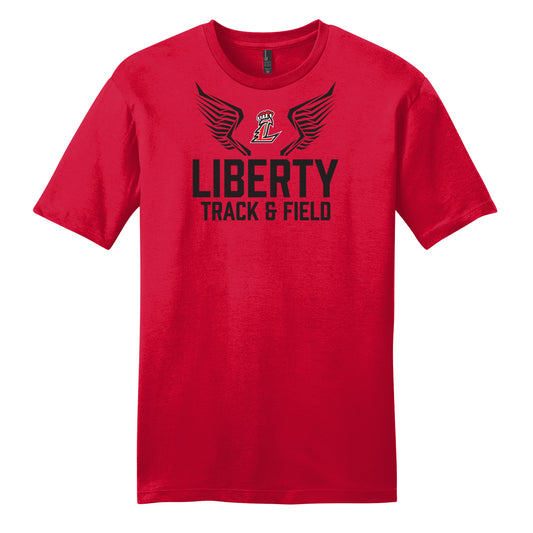 Liberty Track and Field in Black Unisex Tee