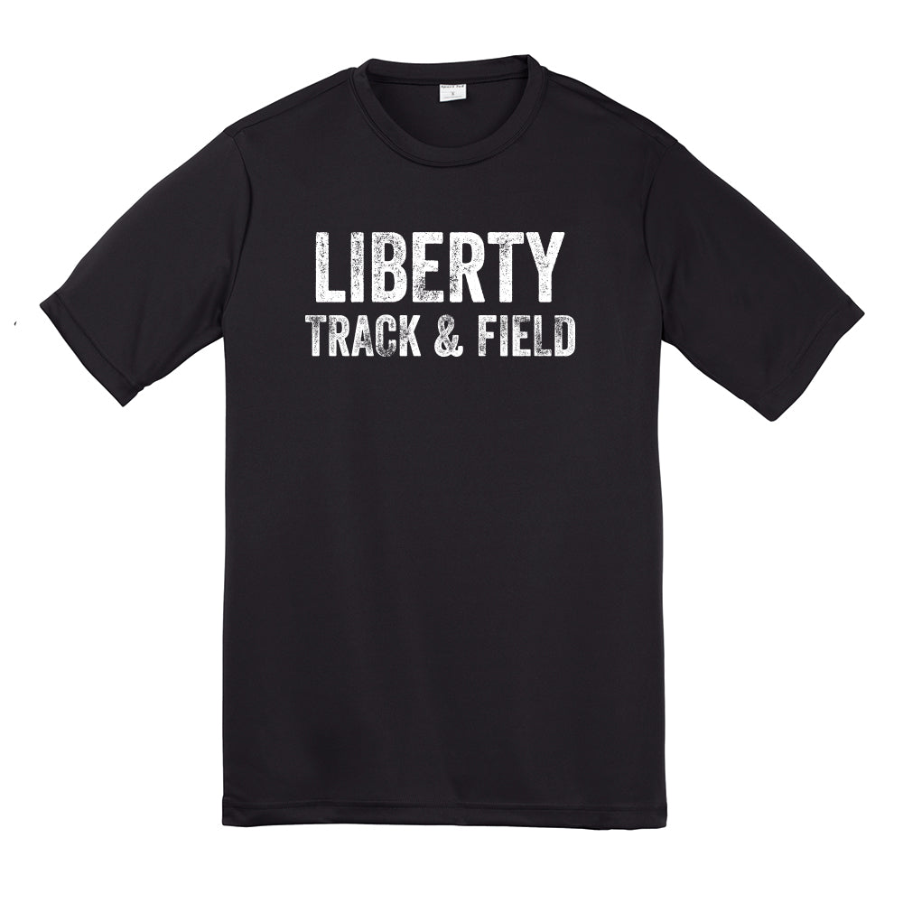 Distressed Liberty Track and Field Dri Fit Tee