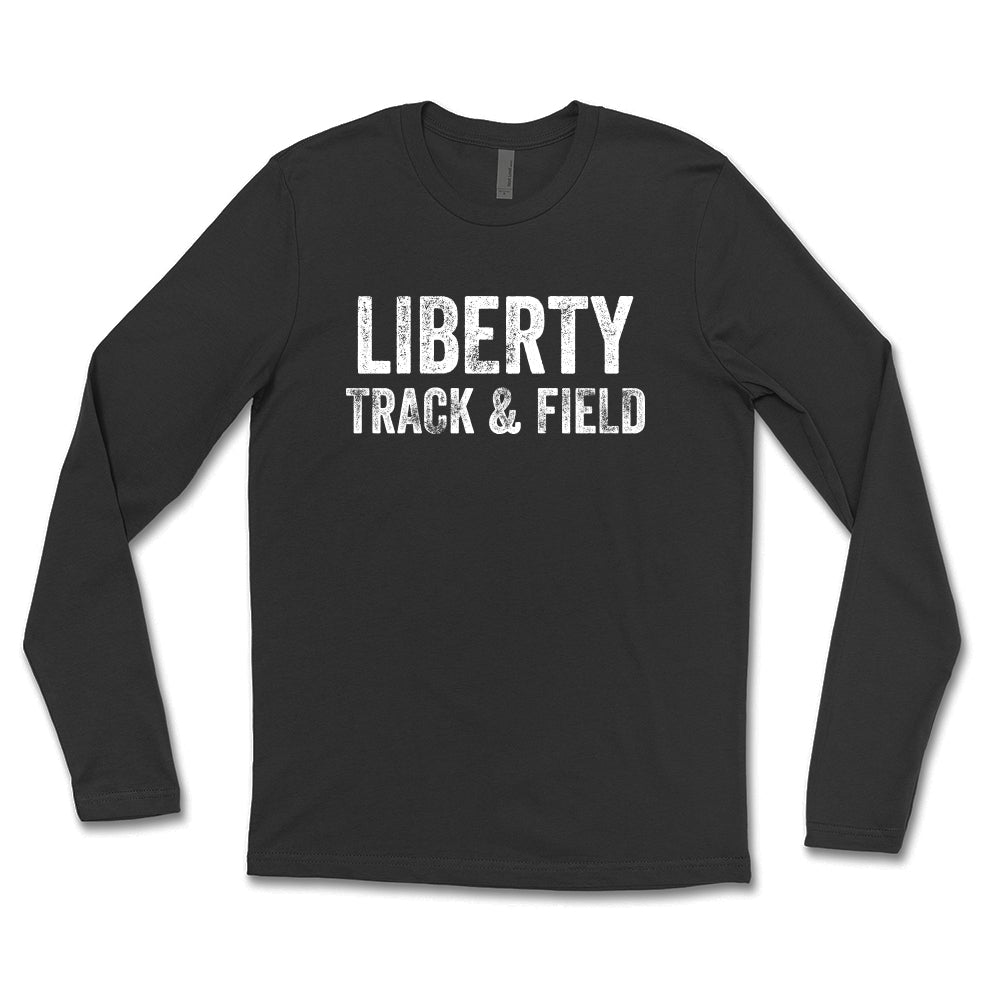 Distressed Liberty Track and Field Long Sleeve Tee