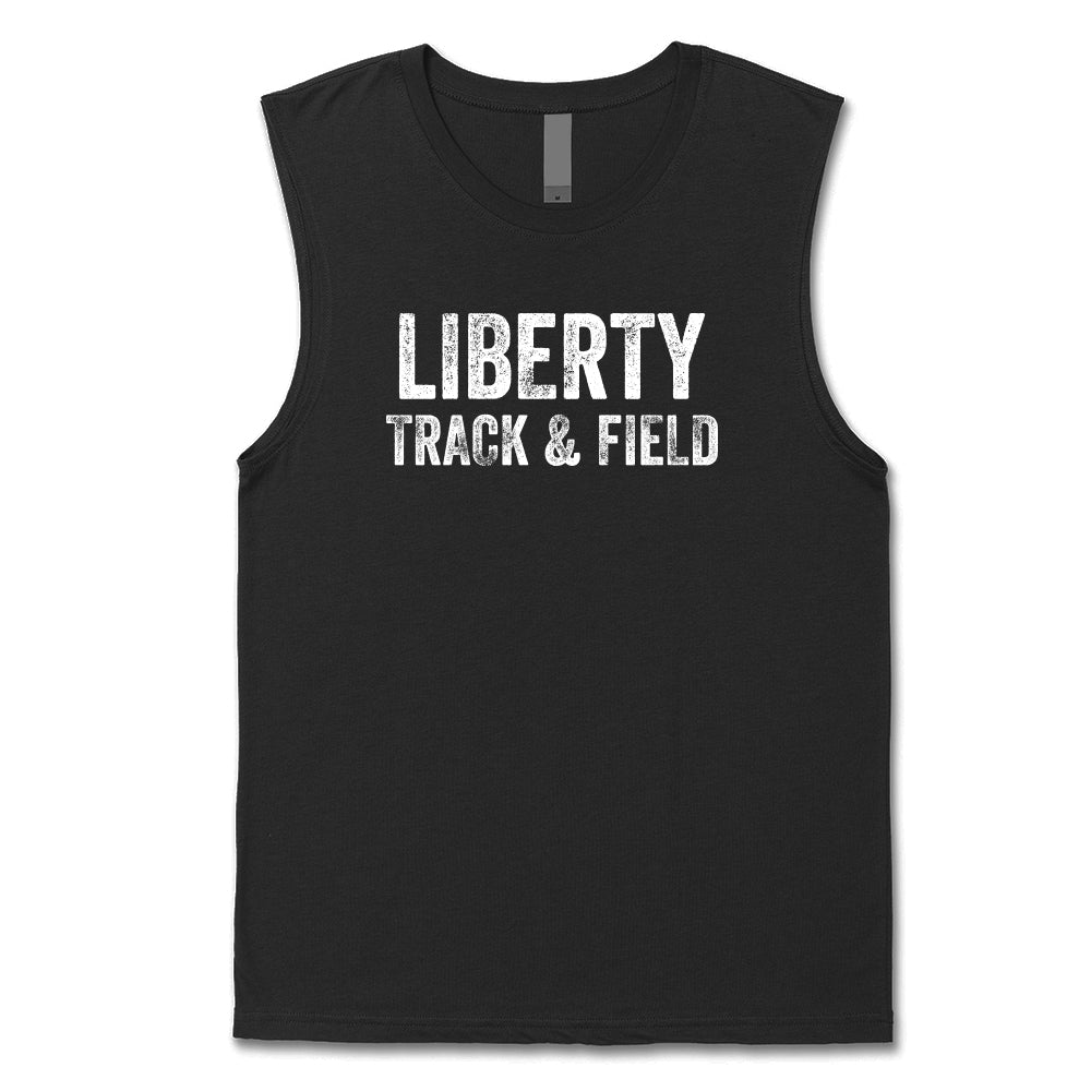 Distressed Liberty Track and Field Performance Sleeveless Tank
