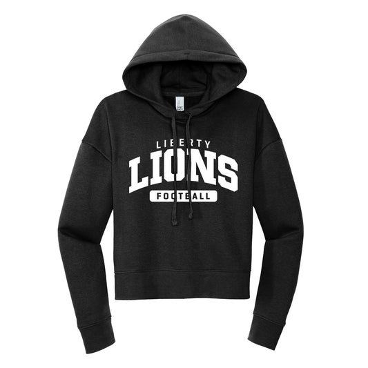 Liberty Lions Football Cropped Hoodie