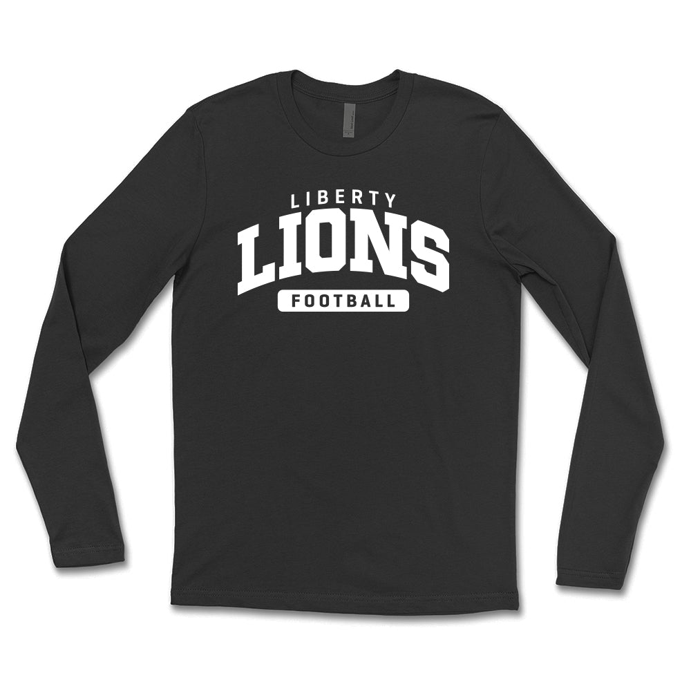 Liberty Lions Football Unisex Long Sleeve Tee