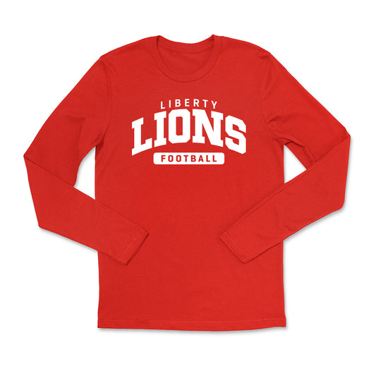 Liberty Lions Football Unisex Long Sleeve Tee