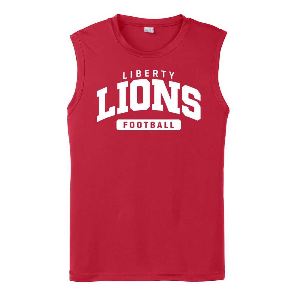 Liberty Lions Football Performance Sleeveless Tank