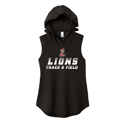 Lions Track and Field Hooded Sleeveless Tee
