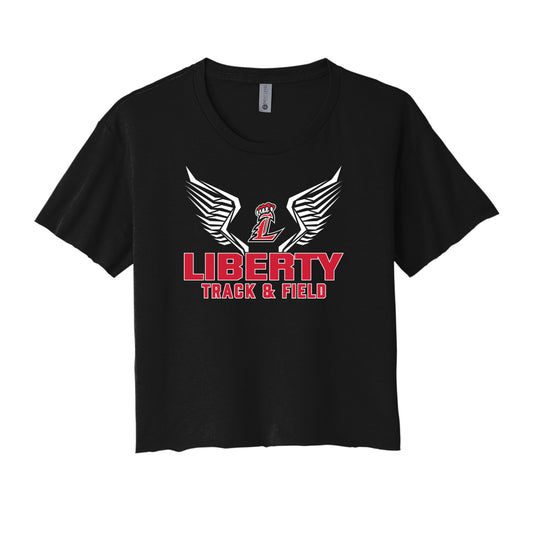 Liberty Track and Field Logo Cropped Tee