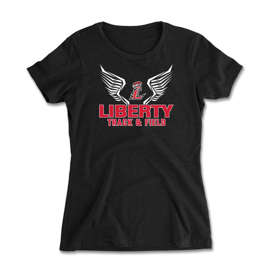 Liberty Track and Field Logo Women's Fitted Tee