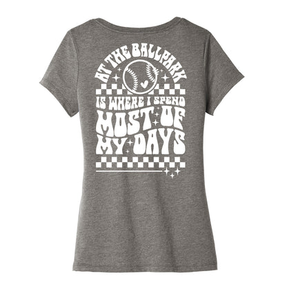 At The Ballpark Women's V-Neck Tee