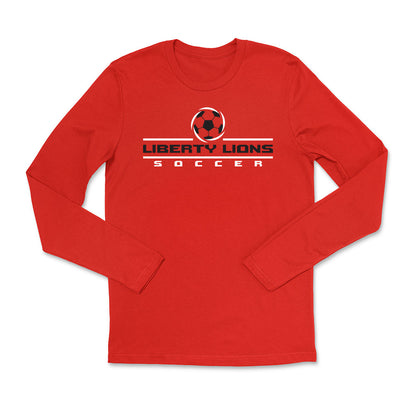 Men's Liberty Lions Soccer Practice Unisex Long Sleeve Tee