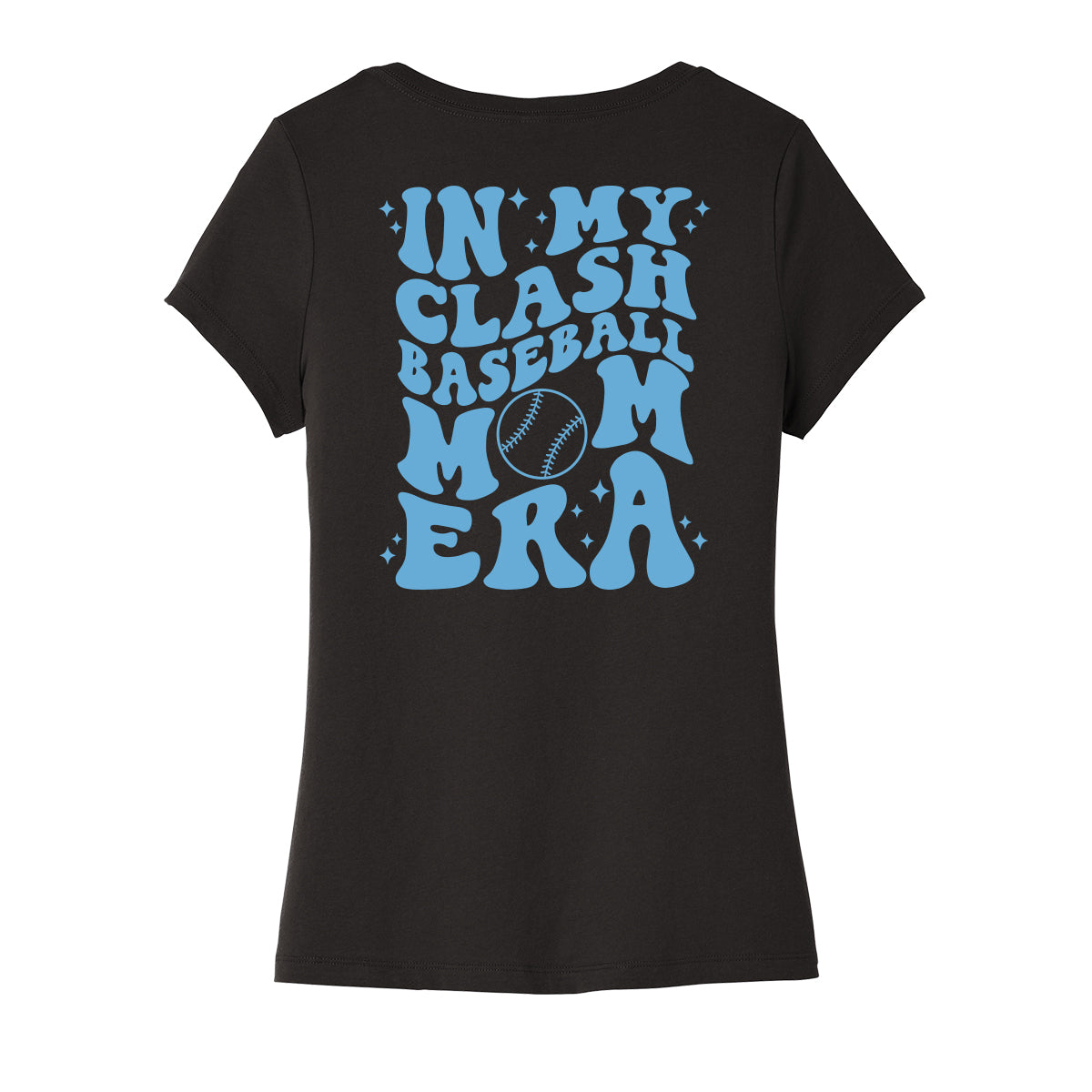 Clash Baseball Mom Era Women's V-Neck Tee