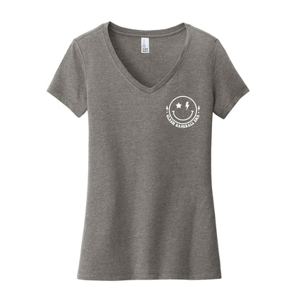 Clash Baseball Mom Era Women's V-Neck Tee