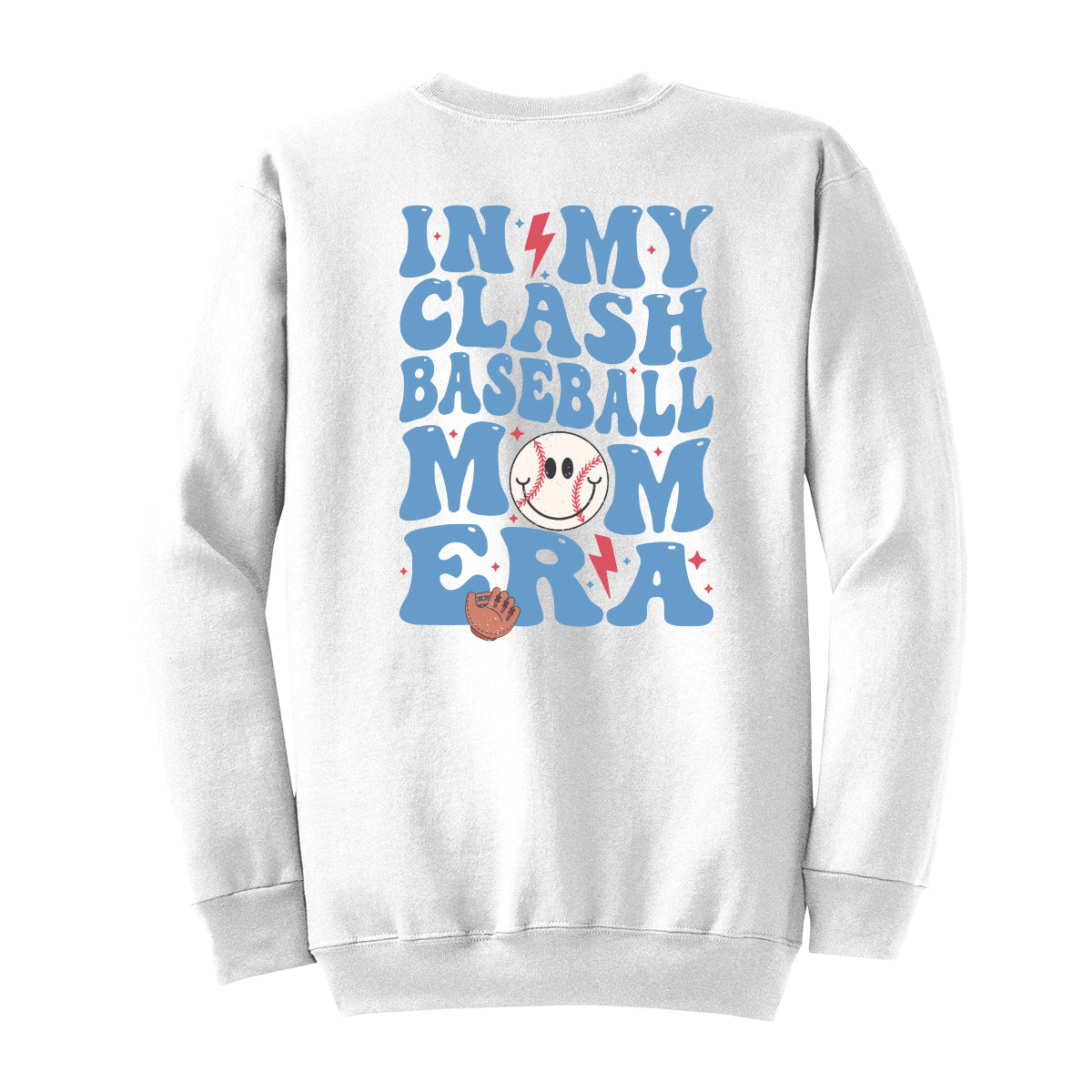 In My Clash Baseball Mom Era Crewneck Sweatshirt