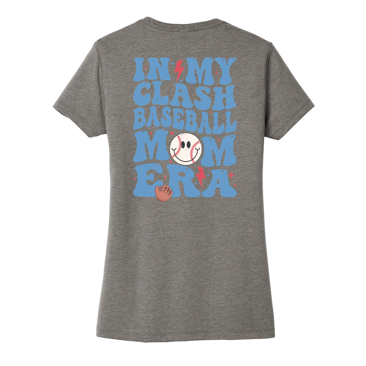 In My Clash Baseball Mom Era Women's Fitted Tee