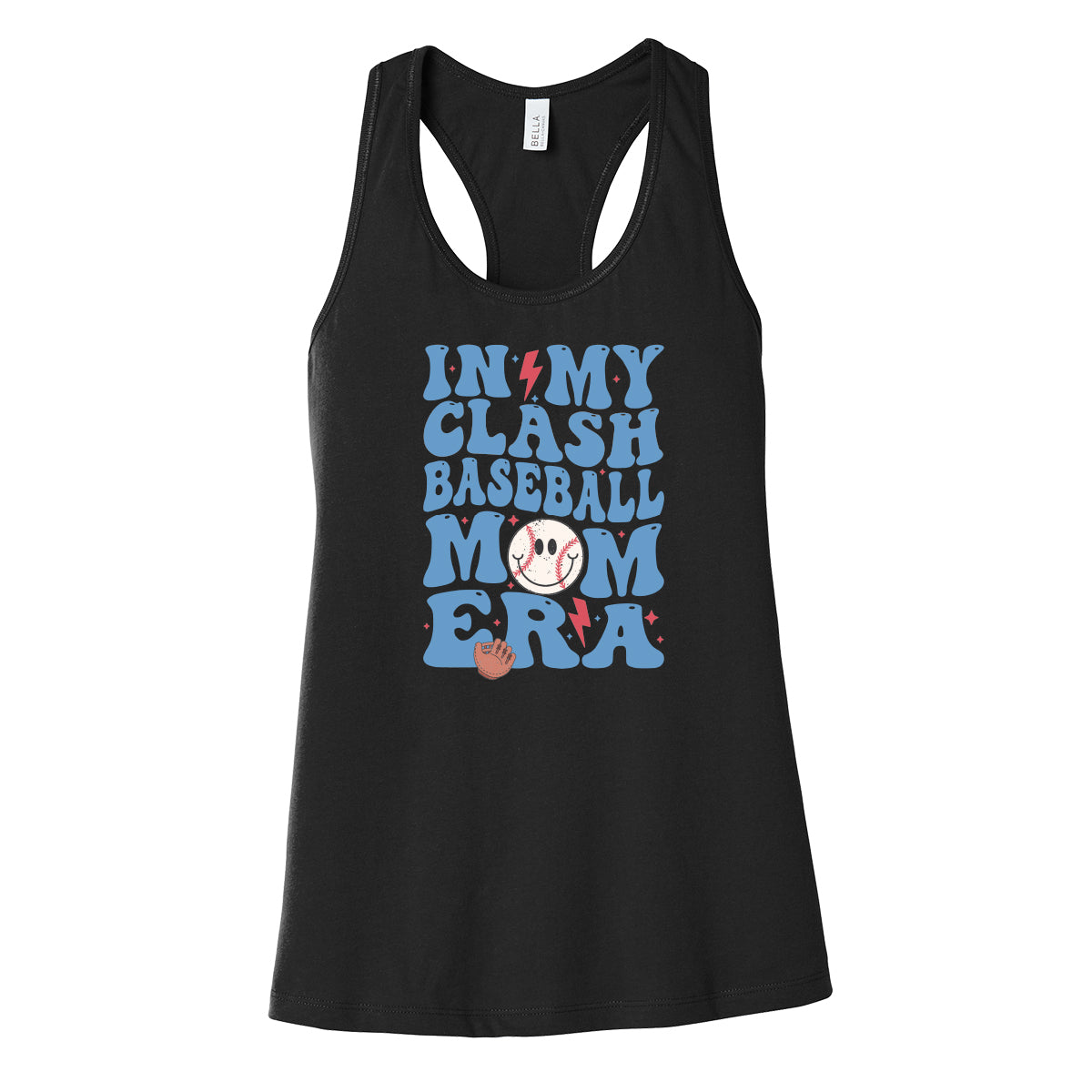 In My Clash Baseball Mom Era Women's Racerback Tank