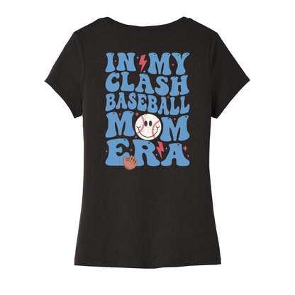 In My Clash Baseball Mom Era Women's V-Neck Tee