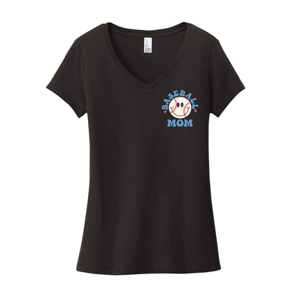 In My Clash Baseball Mom Era Women's V-Neck Tee