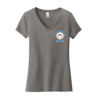 In My Clash Baseball Mom Era Women's V-Neck Tee