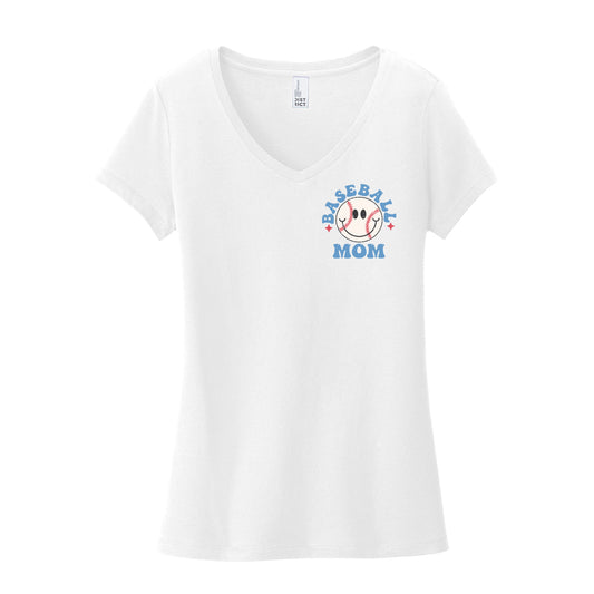 In My Clash Baseball Mom Era Women's V-Neck Tee