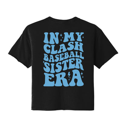 In My Clash Baseball Sister Era Women's Cropped Tee