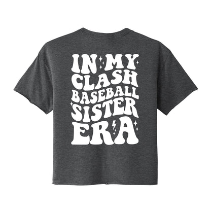 In My Clash Baseball Sister Era Women's Cropped Tee