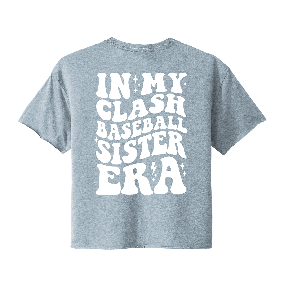 In My Clash Baseball Sister Era Women's Cropped Tee