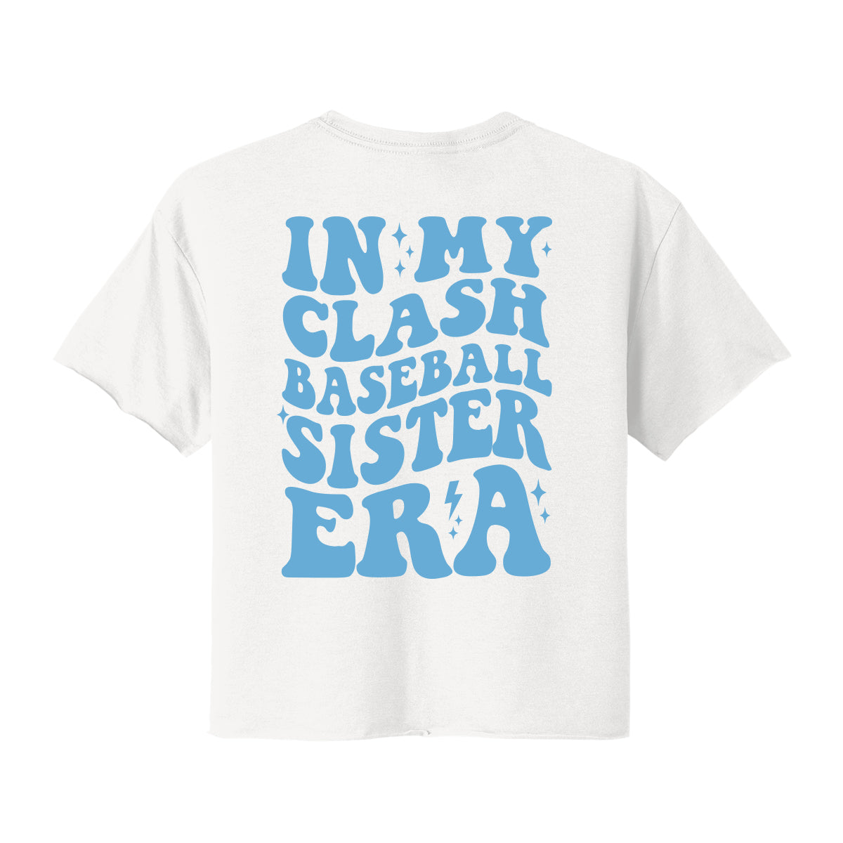 In My Clash Baseball Sister Era Women's Cropped Tee