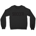 Black on Black Soccer Unisex Long Sleeve Tee