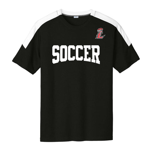 L Soccer Unisex Two Color Dri Fit Tee