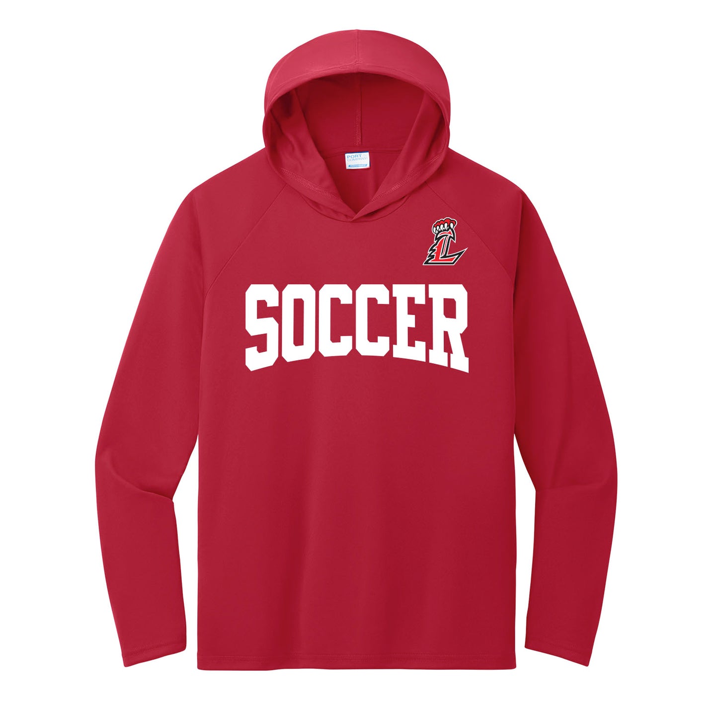 L Soccer Performance Hooded Long Sleeve Tee