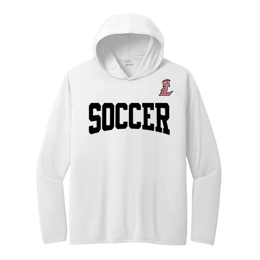 L Soccer Performance Hooded Long Sleeve Tee