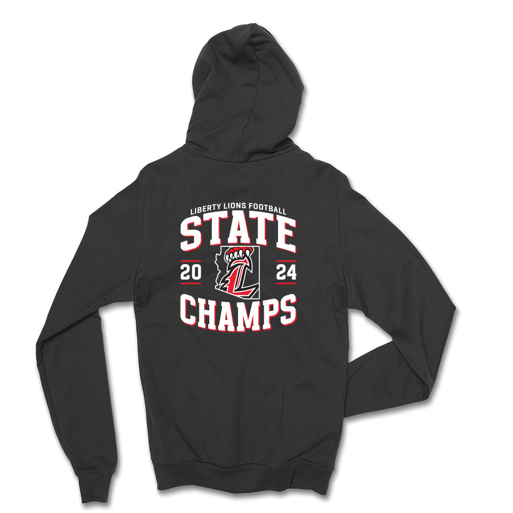 2024 Liberty Lions State Champs Full Zip Sweatshirt