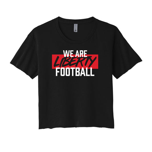 We Are Liberty Football Cropped Tee