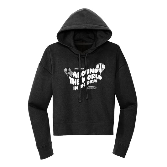 Around The World In 180 Days Cropped Hoodie