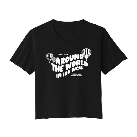 Around The World In 180 Days Cropped Tee