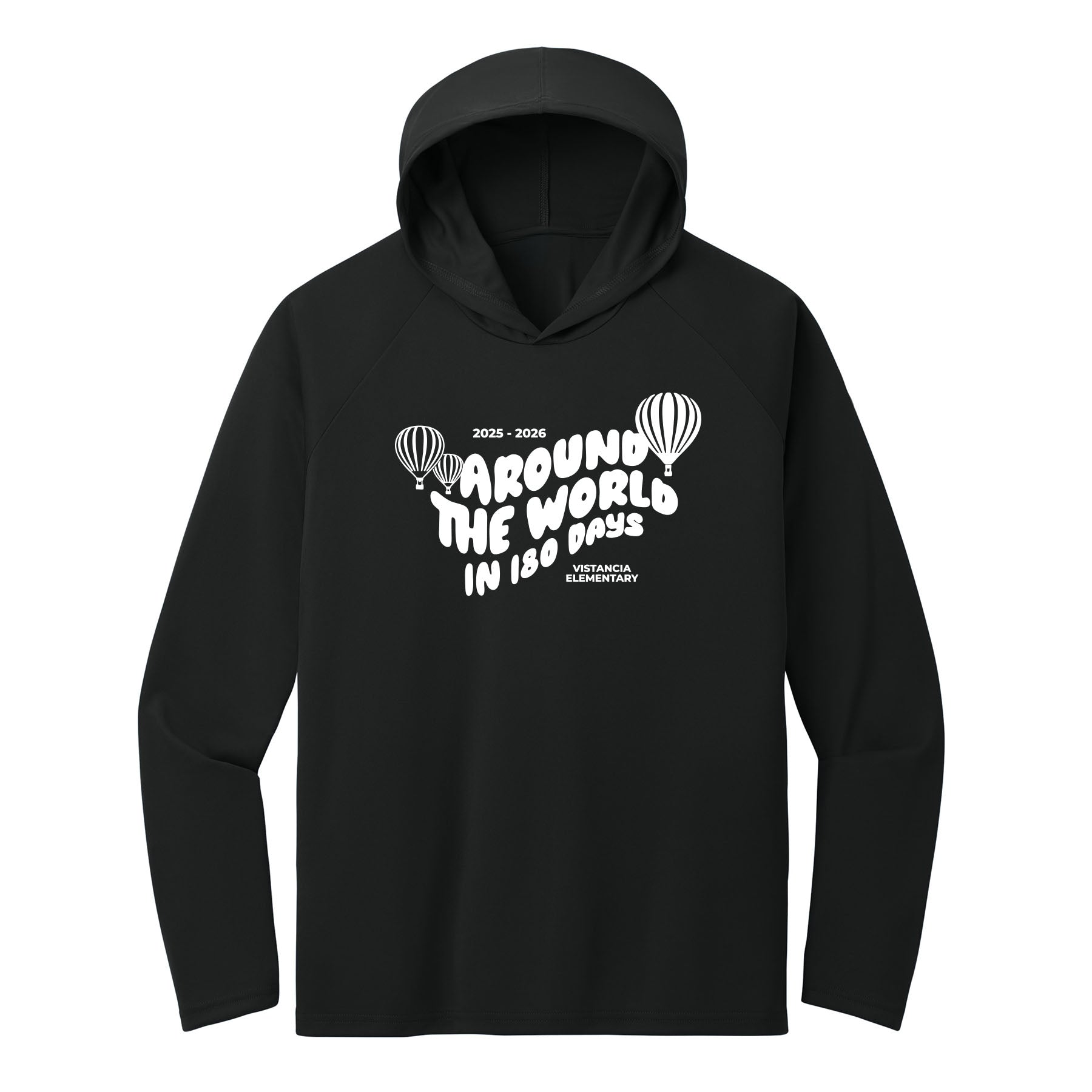 Around The World In 180 Days Performance Hooded Long Sleeve Tee