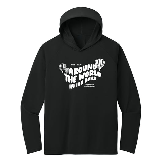 Around The World In 180 Days Performance Hooded Long Sleeve Tee