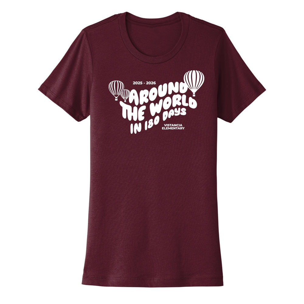 Around The World In 180 Days Women's Fit Tee