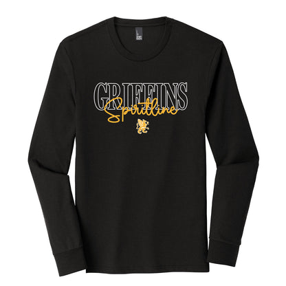 Griffins Spiritline Script Unisex Long Sleeve Tee