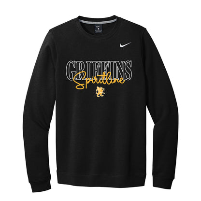 Griffins Spiritline Script Nike Crewneck Sweatshirt