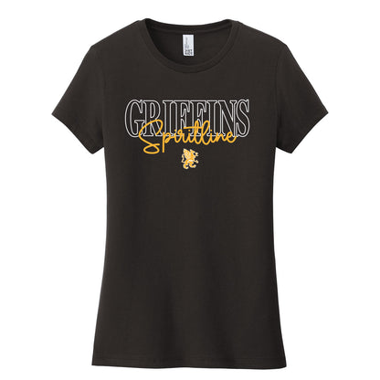 Griffins Spiritline Script Womens Fit Tee
