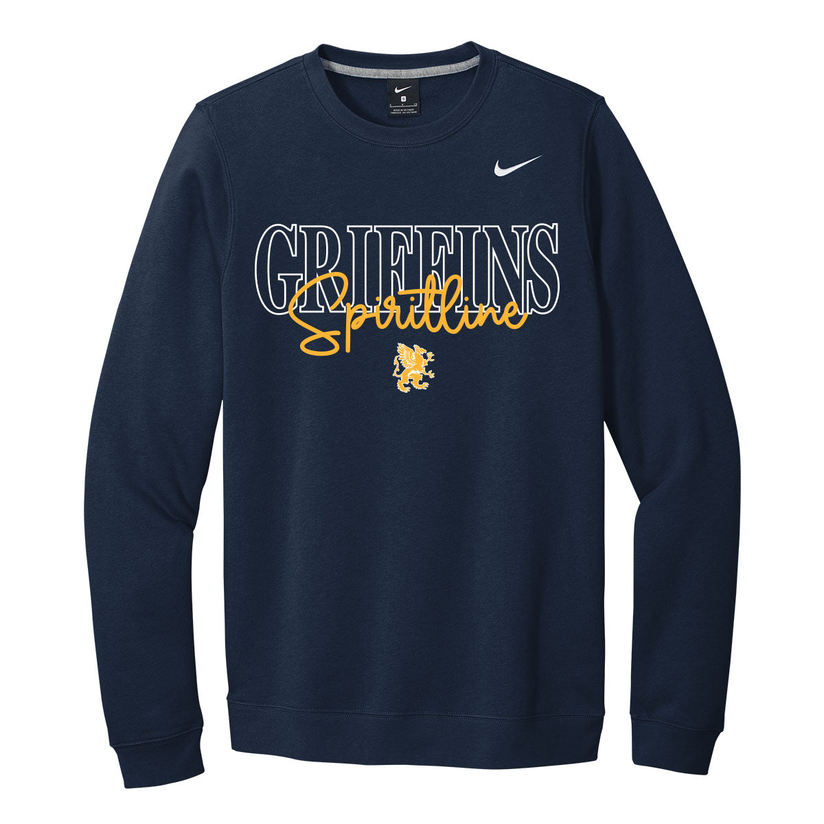 Griffins Spiritline Script Nike Crewneck Sweatshirt