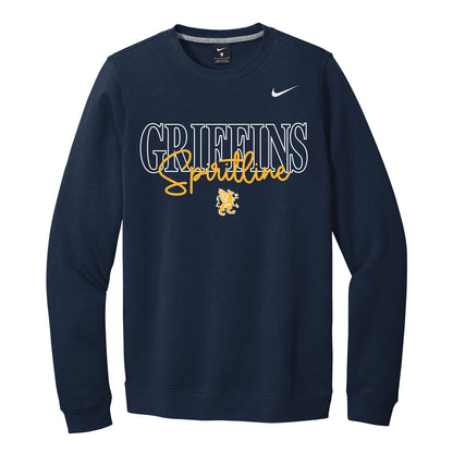 Griffins Spiritline Script Nike Crewneck Sweatshirt