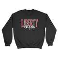 Checkered Liberty Cheer Unisex Crewneck Sweatshirt