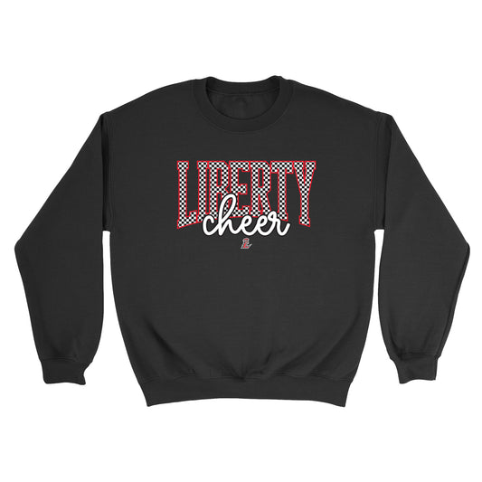 Checkered Liberty Cheer Unisex Crewneck Sweatshirt