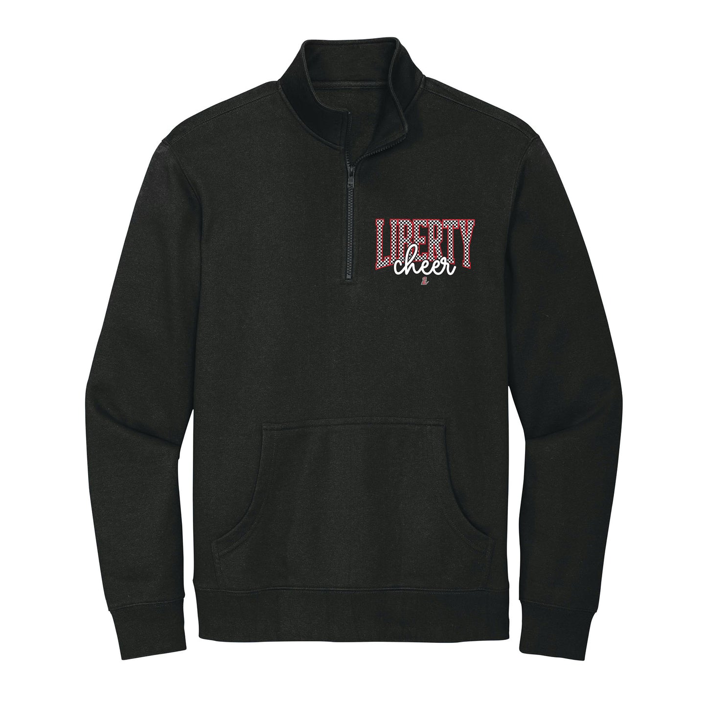 Checkered Liberty Cheer 1/4 Zip Fleece