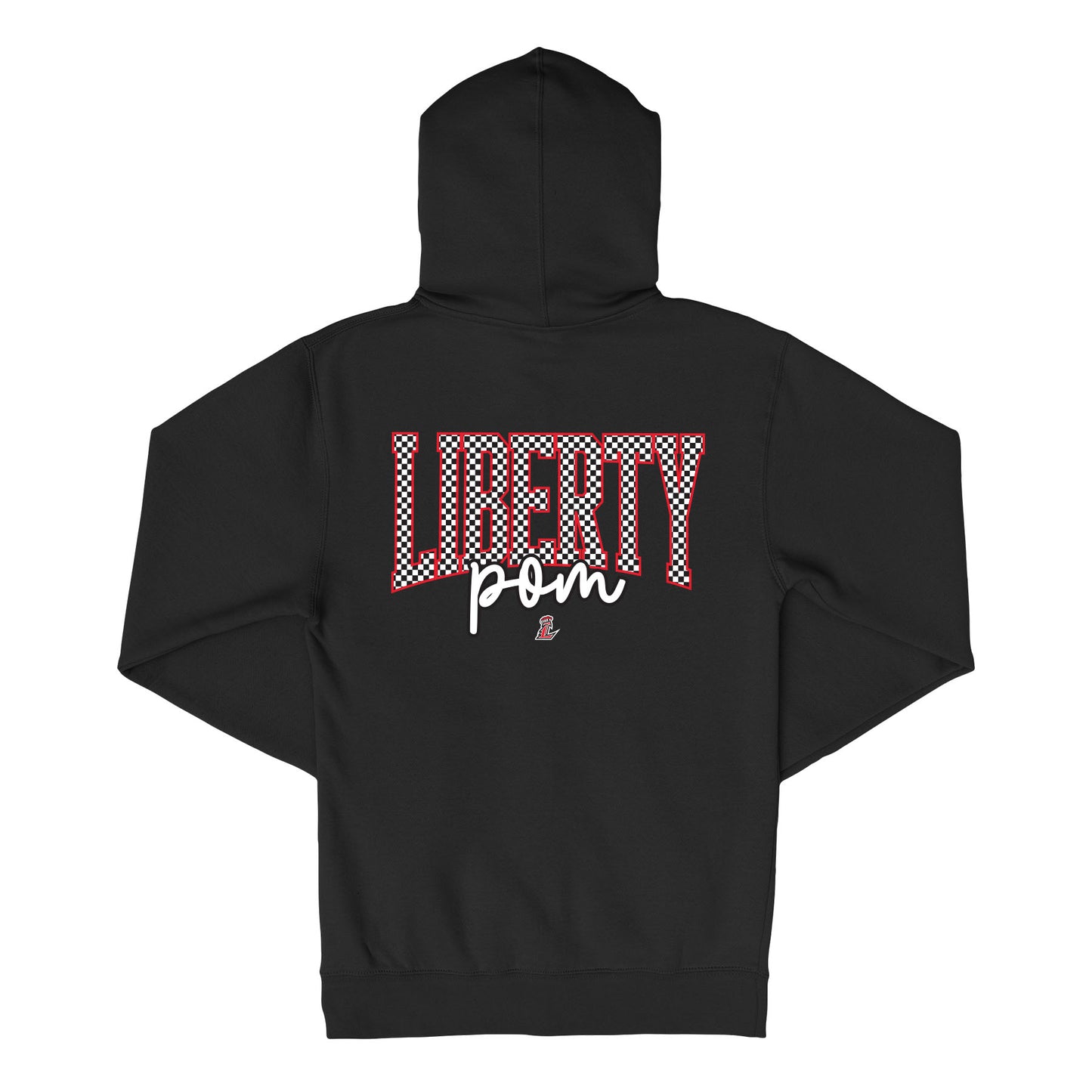 Checkered Liberty Pom Full Zip Sweatshirt