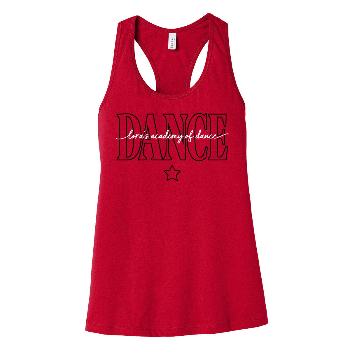 Lora's Academy Of Dance Outline Racerback Tank