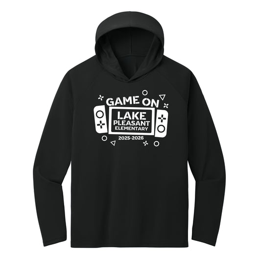 Lake Pleasant Game On Performance Hooded Long Sleeve Tee