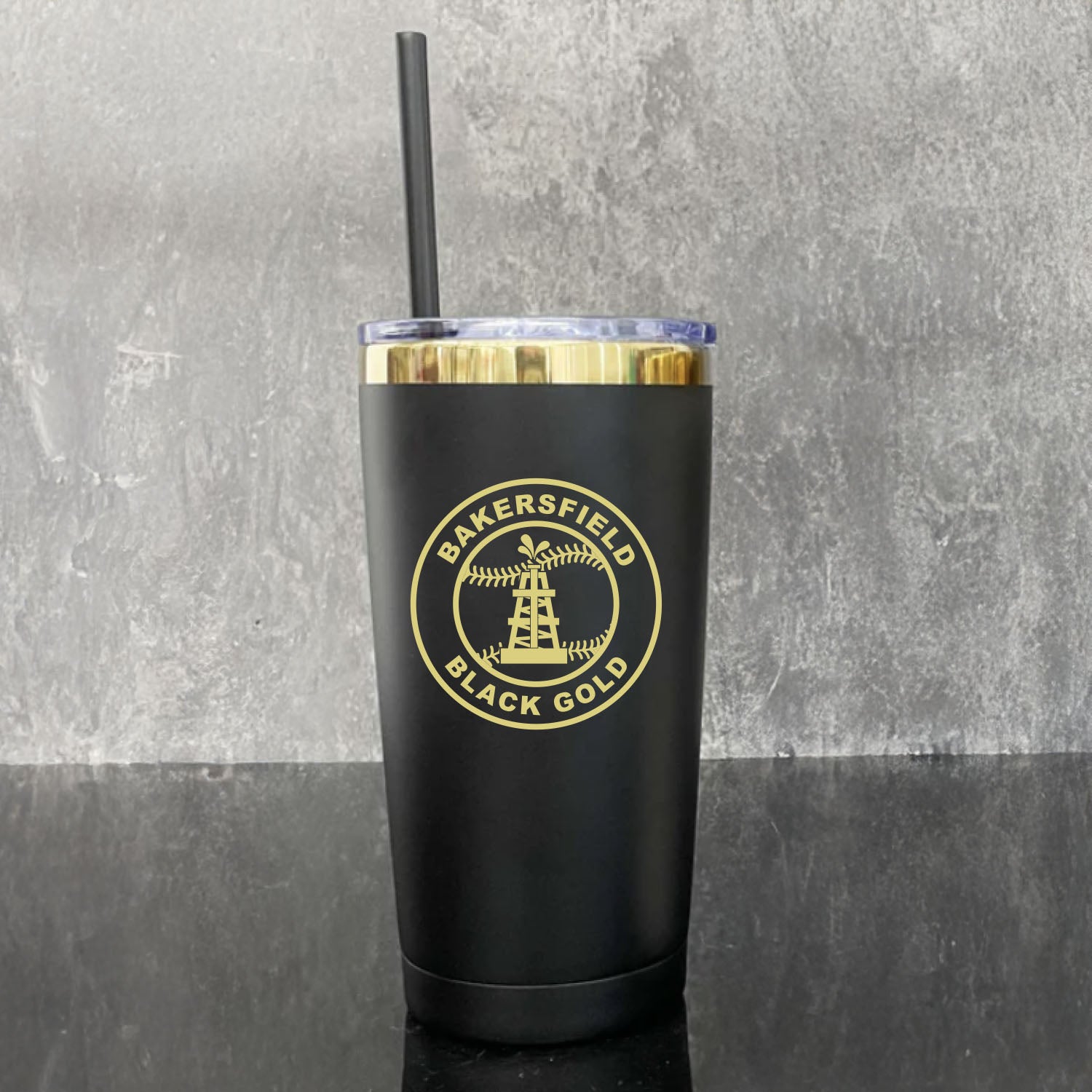 Black Gold Seal 20 Ounce Tumbler