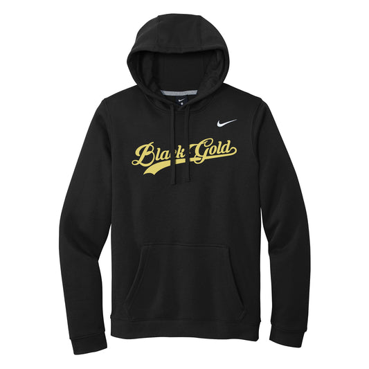 Black Gold Script Nike Hoodie